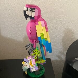 Pink lego partot